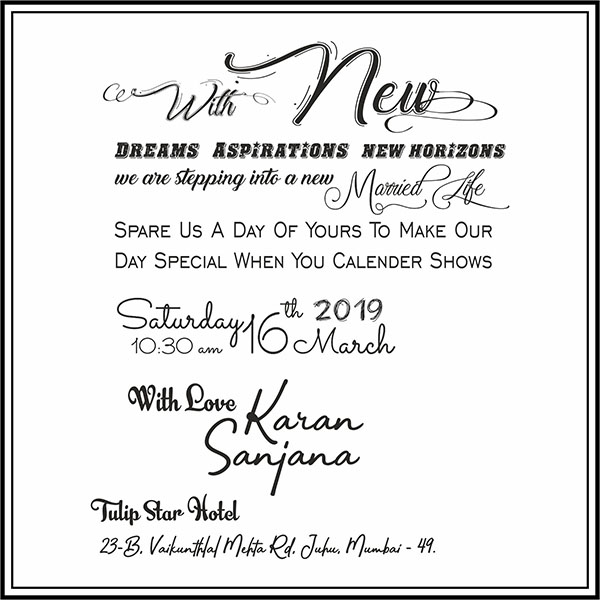 Wedding invitation card Jumbo - Parekh Cards